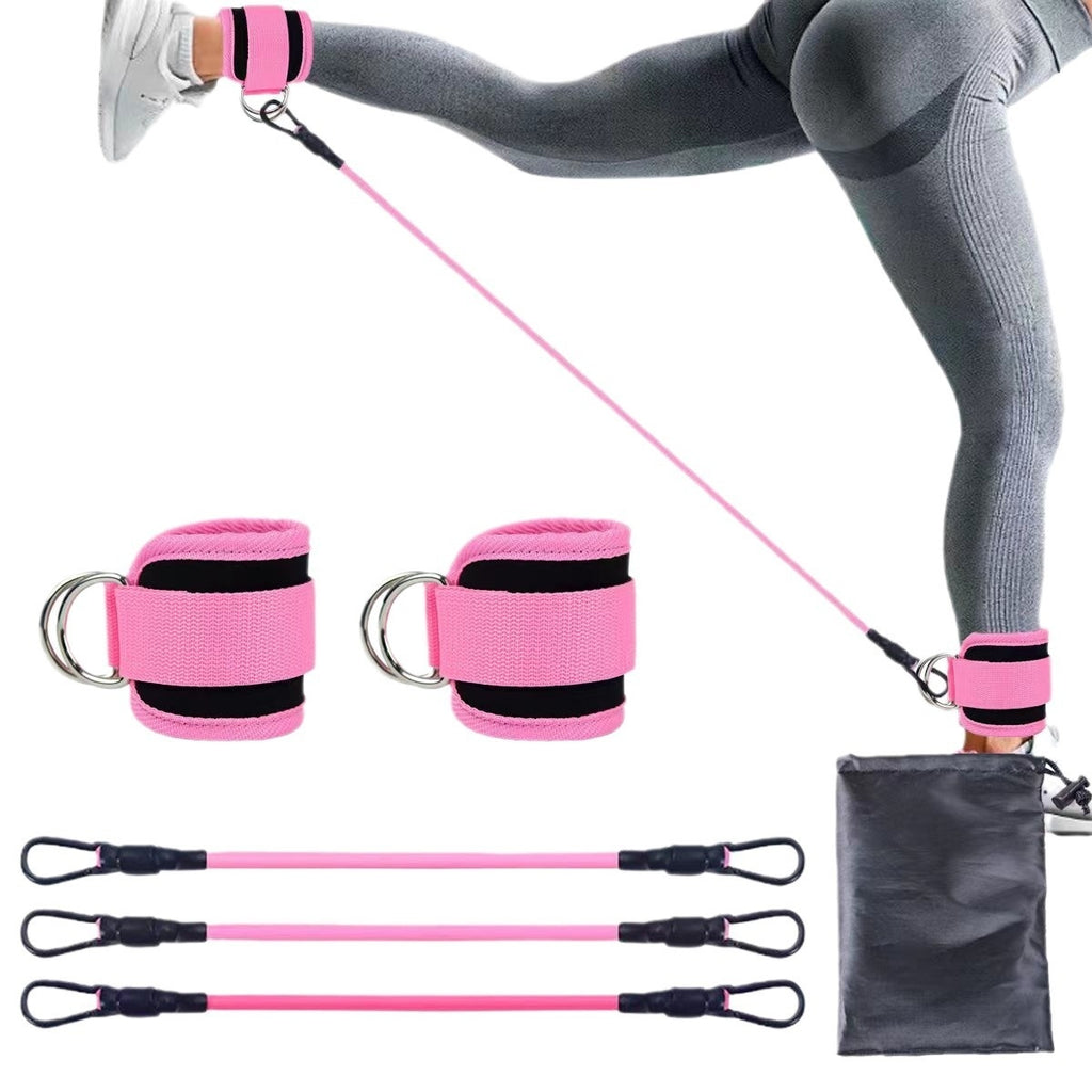 GymForce Ankle Strap Resistance Bands Hip Leg Strength Pull Rope Fitness Elastic Training Home Yoga Pilate Crossfit Workout Gym Equipment