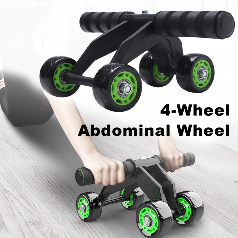 GymForce Four-Wheeled Abdominal Roller Home Exercise Muscle Fitness Equipment