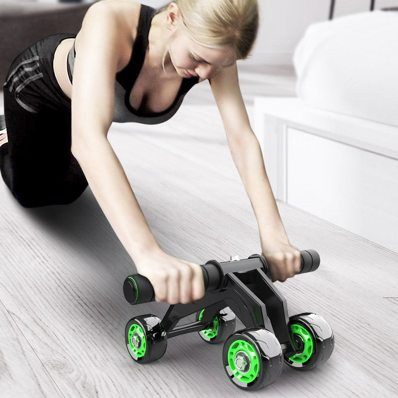 GymForce Four-Wheeled Abdominal Roller Home Exercise Muscle Fitness Equipment