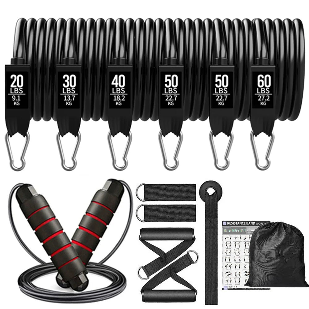 GymForce 300LBS Resistance Bands Set – Home Gym Strength Training Equipment