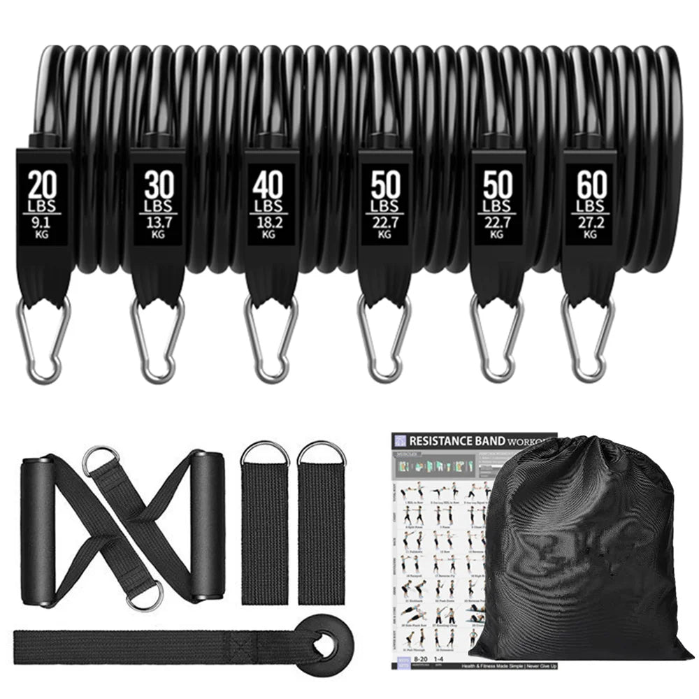 GymForce 300LBS Resistance Bands Set – Home Gym Strength Training Equipment