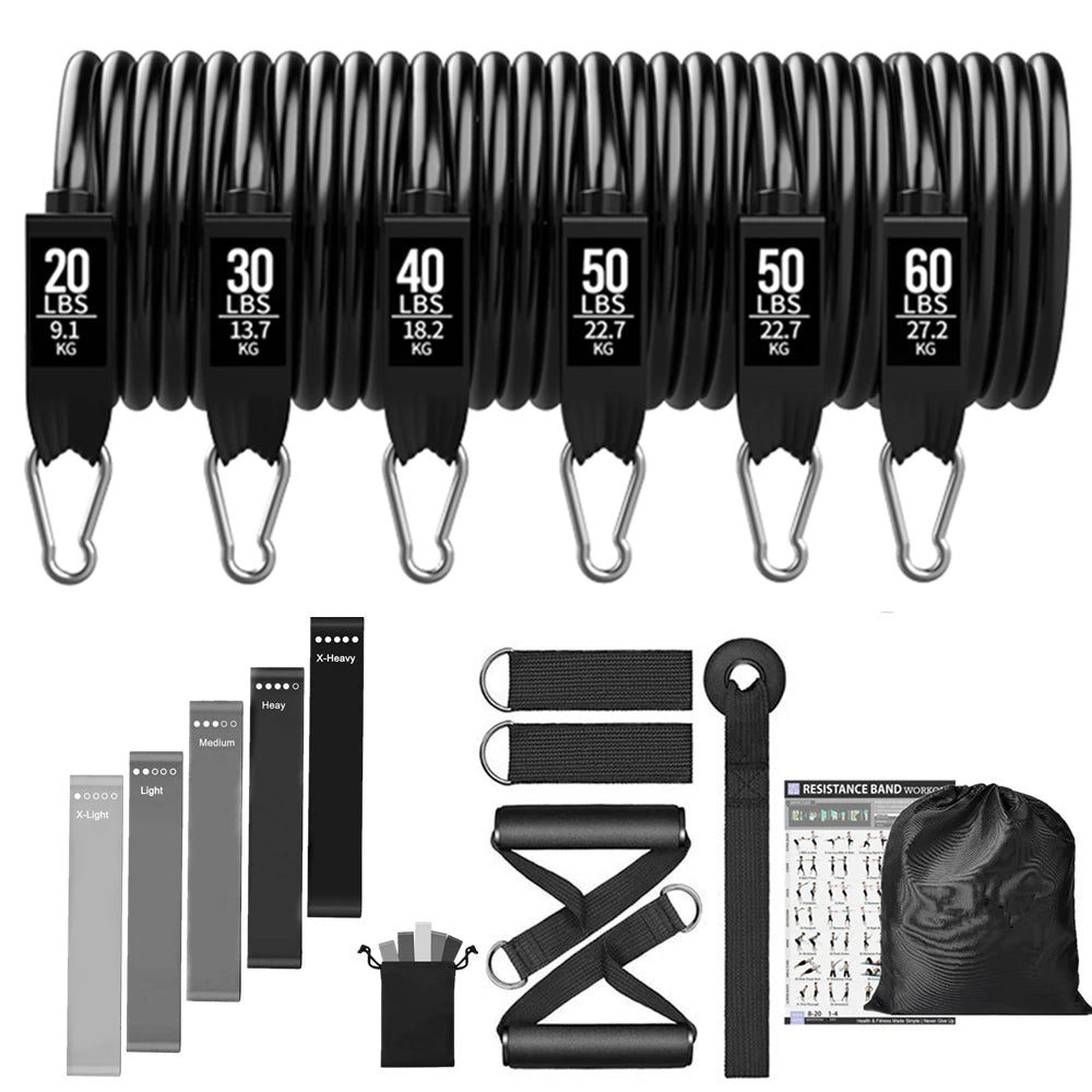 GymForce 300LBS Resistance Bands Set – Home Gym Strength Training Equipment
