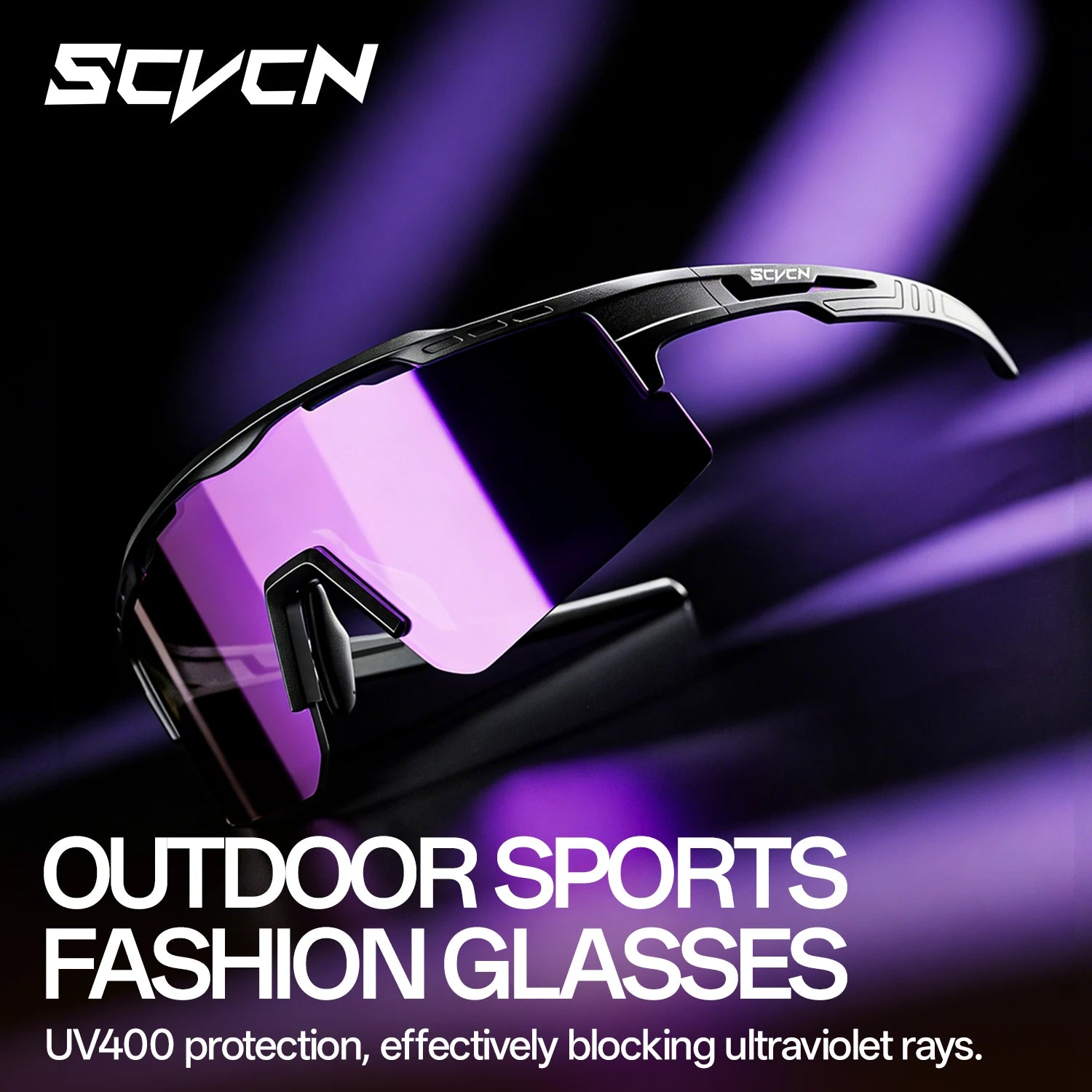 Deep Black Blade-Z Sports Sunglasses UV400