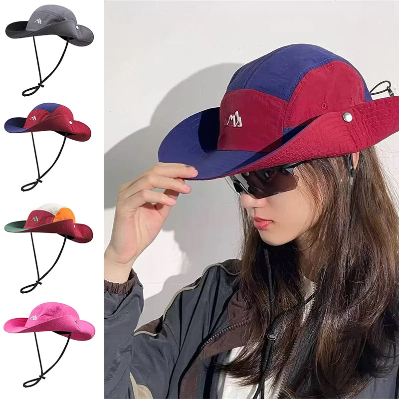 UPF50+ UV Protection Bucket Hat – Breathable Quick-Dry Hiking & Camping Hat