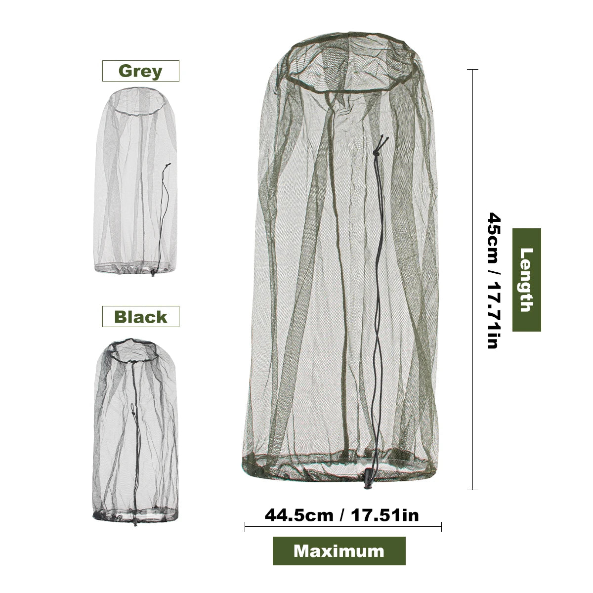 Premium Mosquito Head Net – Ultra-Fine Mesh Insect Face Protector