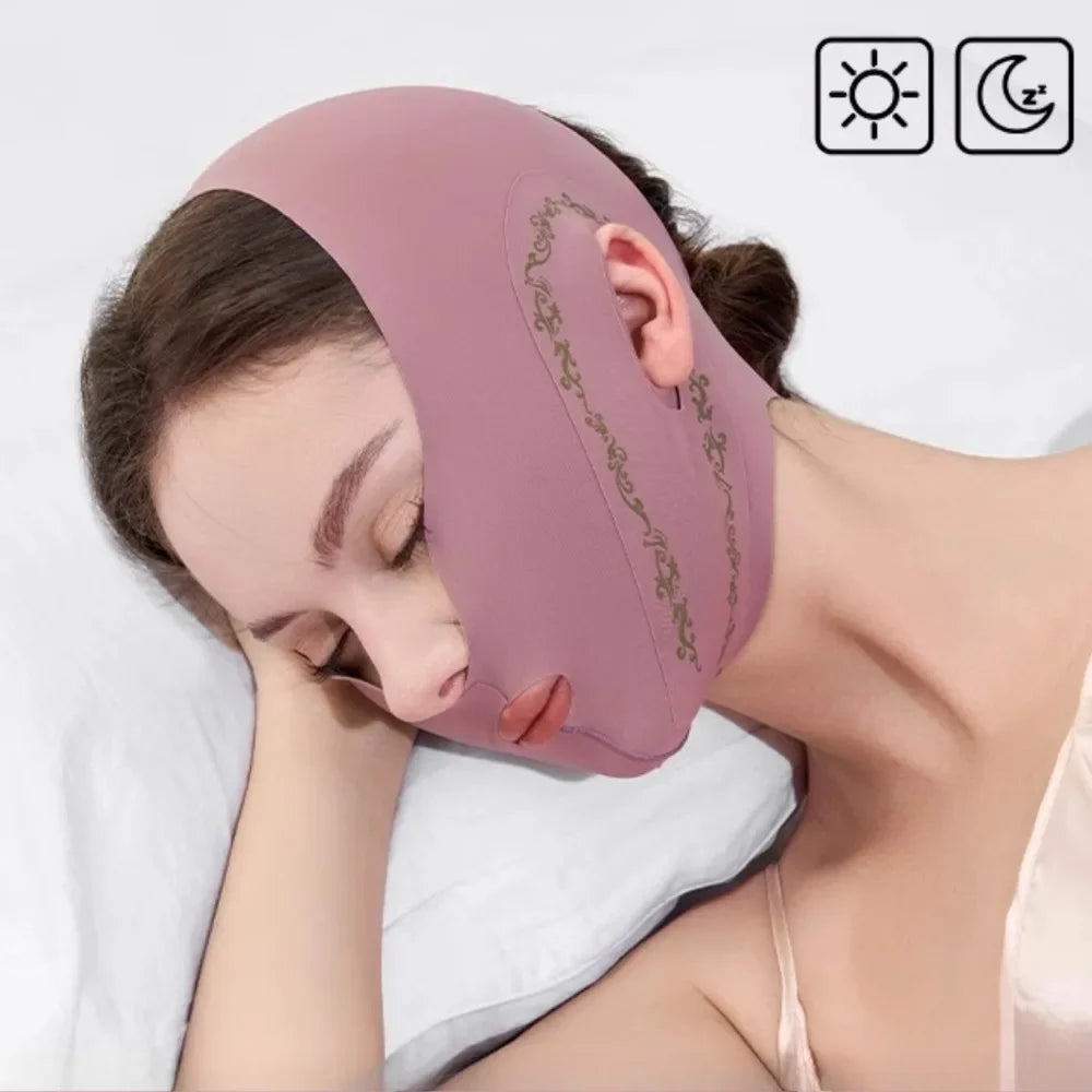 Upgraded V-Line Face Slimming Bandage – Chin & Jawline Support Strap