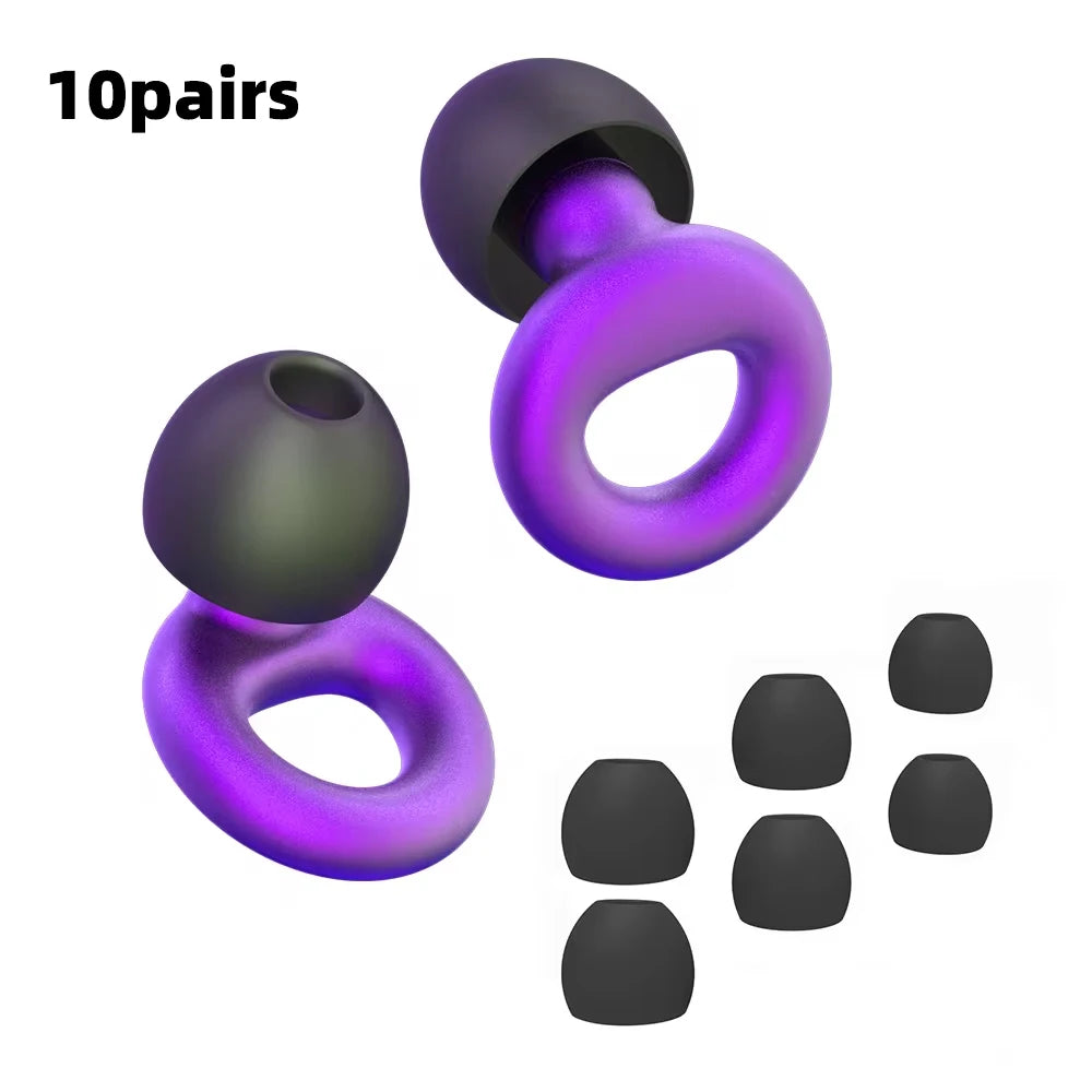 Silicone Earplugs for Swimming & Sleep – Noise Reduction & Soundproof Protection