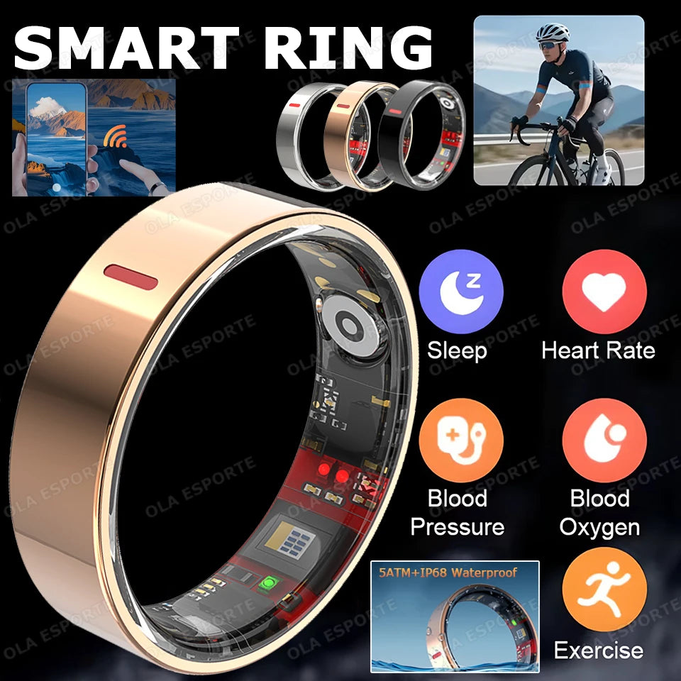 GymForce Waterproof Smart Ring – Health Monitoring, Sleep & Fitness Tracker