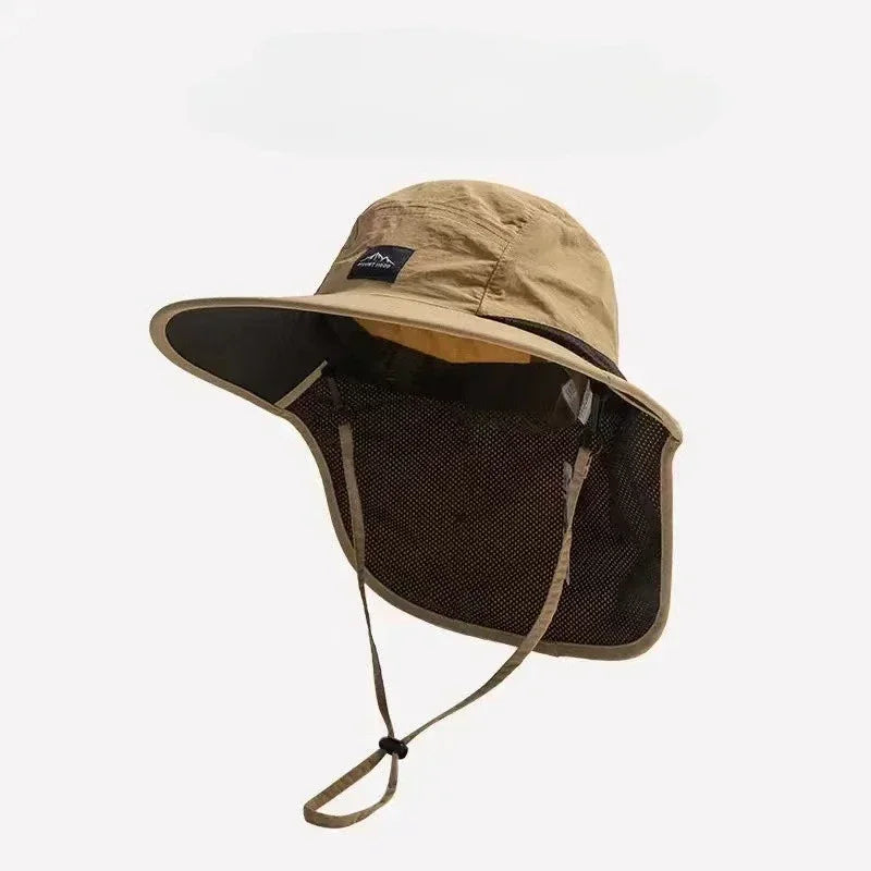 Neck Flap Fisherman Sun Hat – Outdoor UV Protection Cap