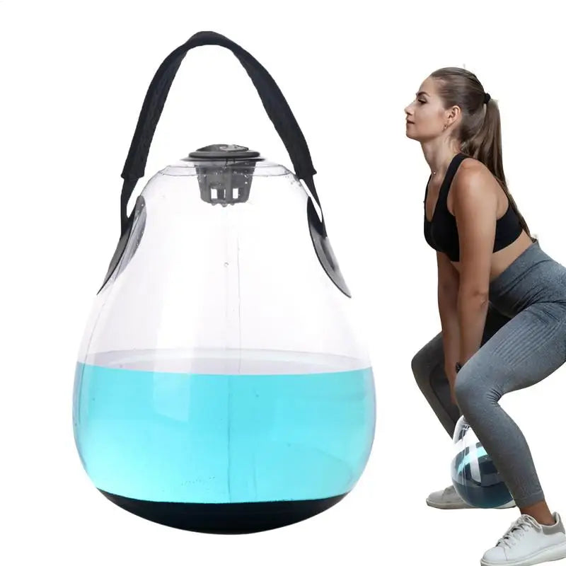 GymForce Inflatable Water Kettlebell – Portable Strength & Balance Training Equipment