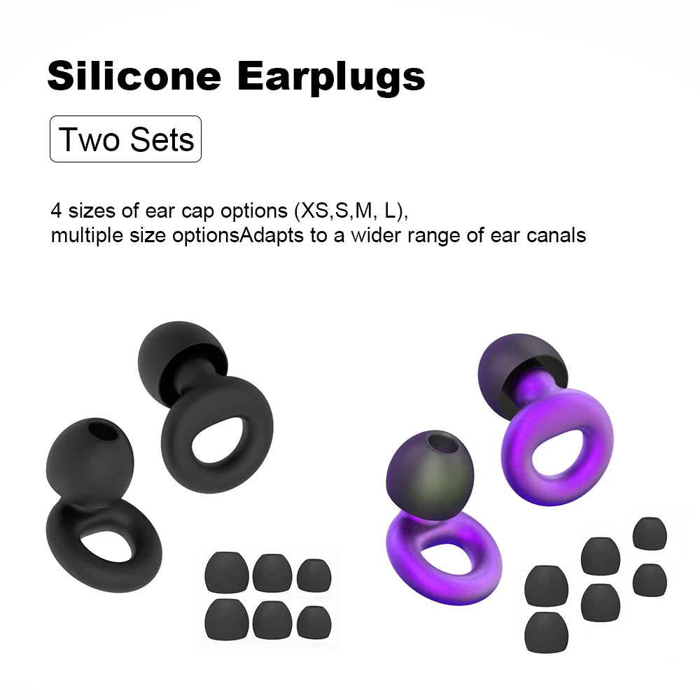 Silicone Earplugs for Swimming & Sleep – Noise Reduction & Soundproof Protection