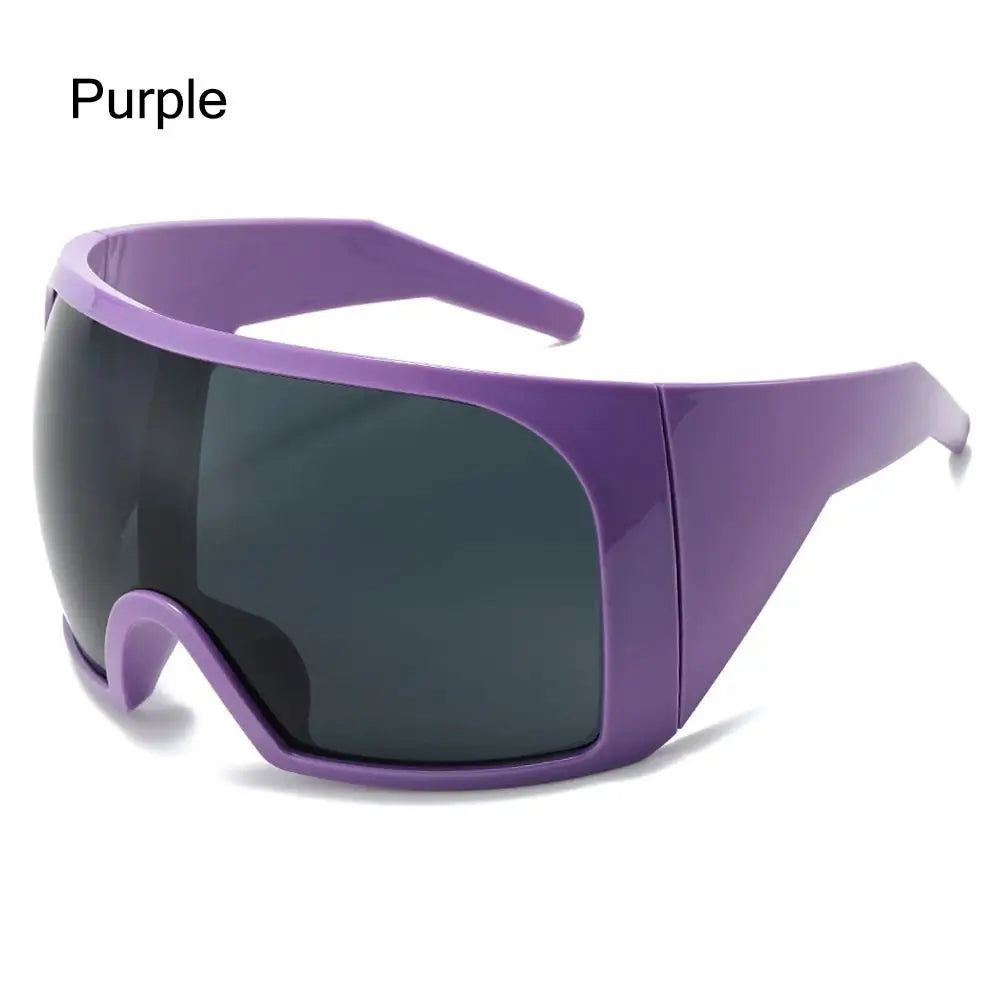 Oversized Punk One-Piece Sunglasses