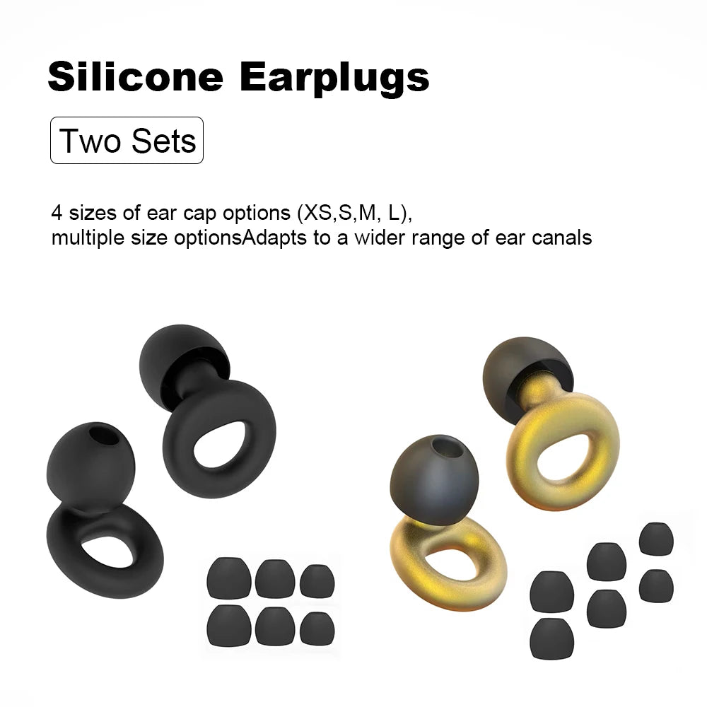 Silicone Earplugs for Swimming & Sleep – Noise Reduction & Soundproof Protection