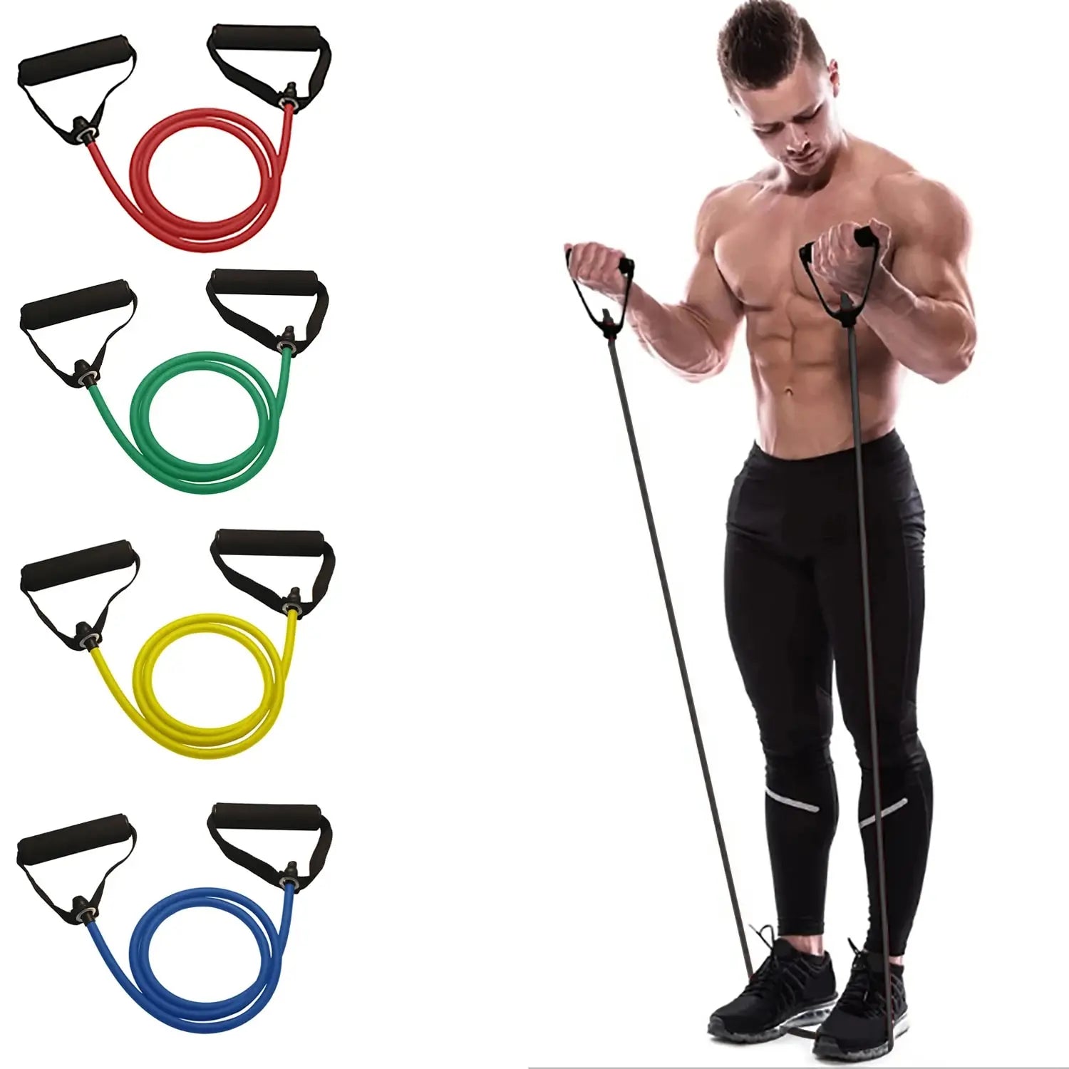 GymForce Resistance Bands With Handles