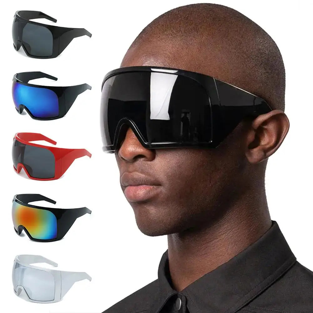 Oversized Punk One-Piece Sunglasses