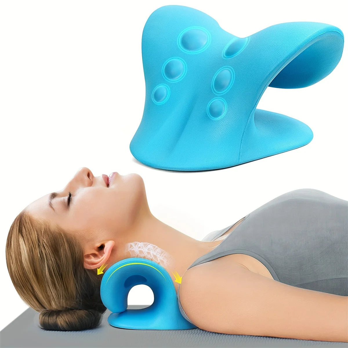 C-Shaped Neck Pillow – Shoulder & Neck Pain Relief Support Cushion