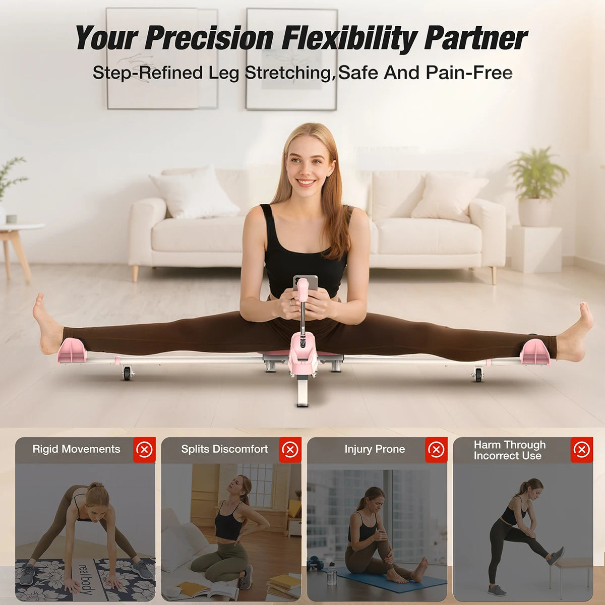 GymForce Leg Stretcher Machine – Flexibility & Leg Extension Training
