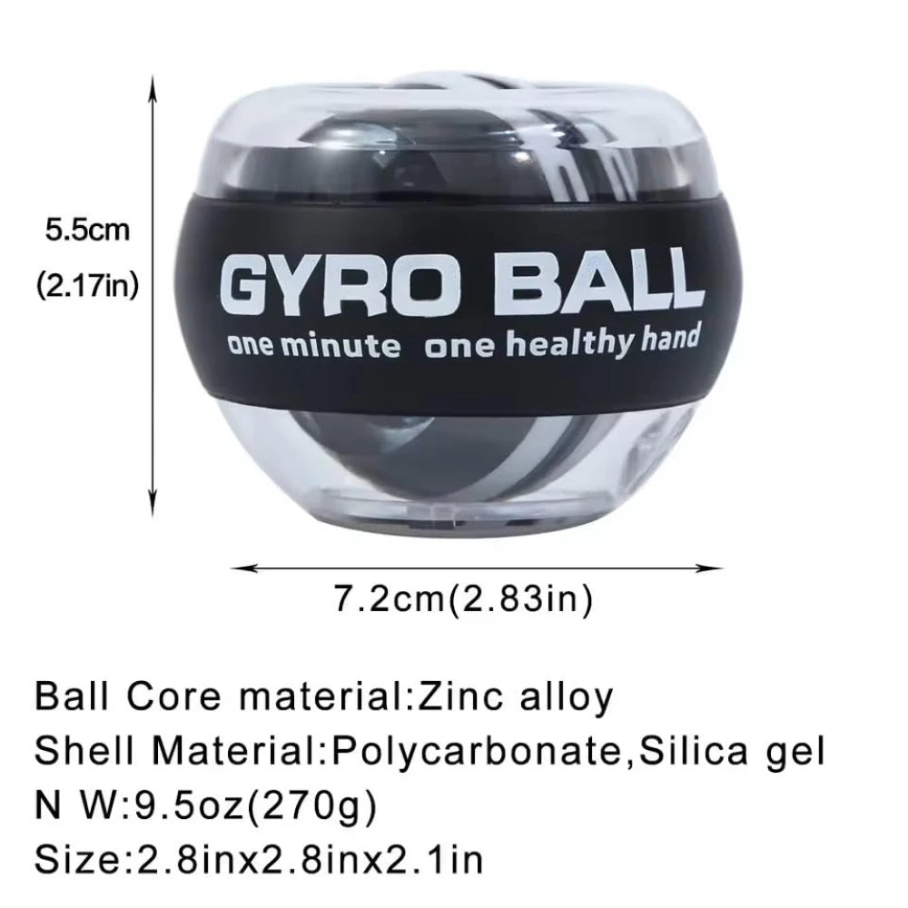 GymForce Gyro Ball Wrist Trainer – Forearm Strength Exercise Tool