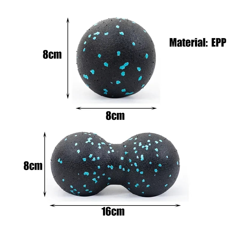 8cm Double Lacrosse Peanut Massage Ball – Muscle Relief & Myofascial Release