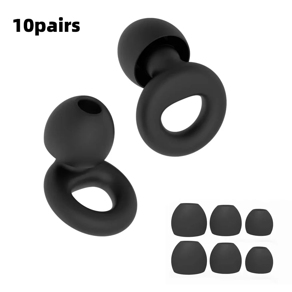 Silicone Earplugs for Swimming & Sleep – Noise Reduction & Soundproof Protection