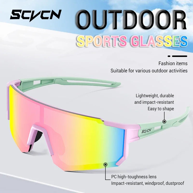 Spect-V Cycling Sunglasses UV400 Black Framed