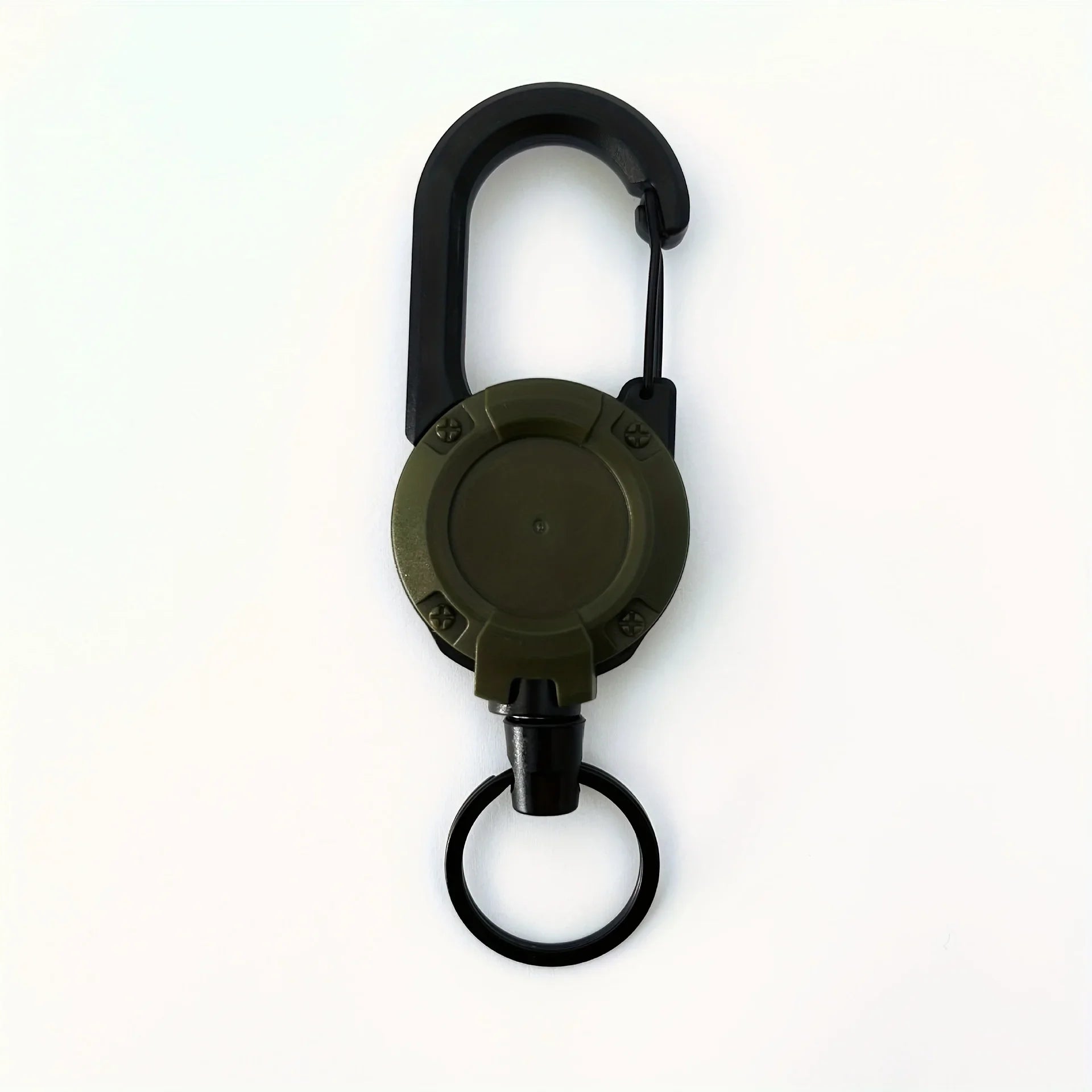 Heavy Duty Retractable Keychain with Carabiner Clip
