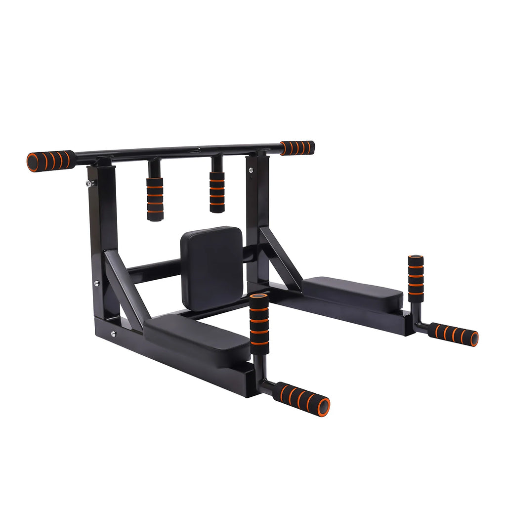 GymForce Wall Mounted Pull Up Bar – 440 LBS Capacity for Home Gym Workout