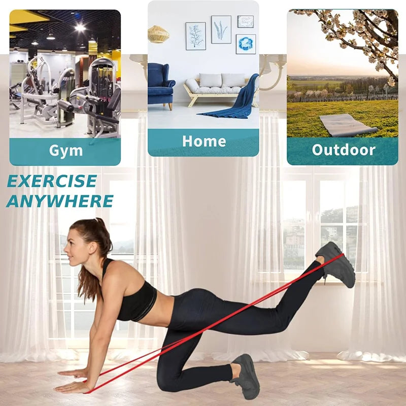 5PCS Fitness Resistance Bands Set for Strength Training & Stretching