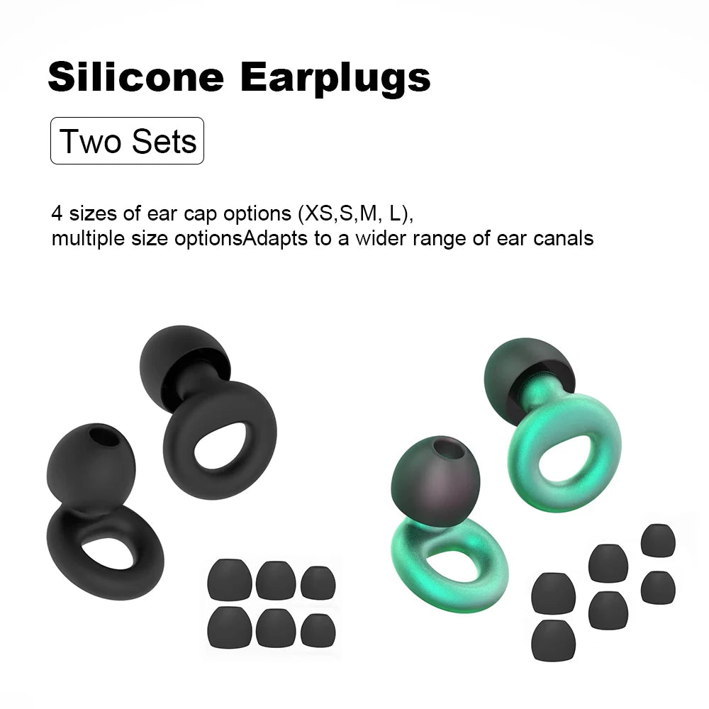 Silicone Earplugs for Swimming & Sleep – Noise Reduction & Soundproof Protection