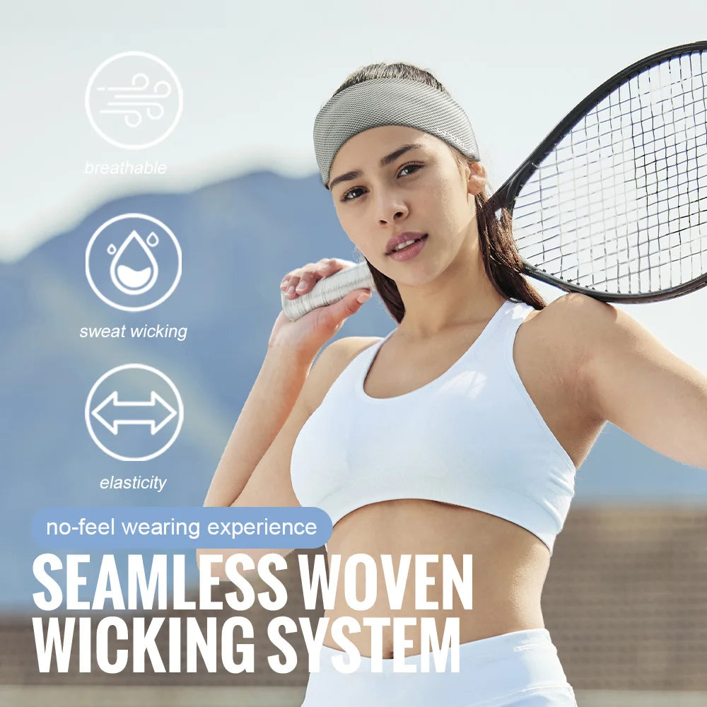 Breathable Sports Headband – Sweat-Wicking Non-Slip Fitness Headband