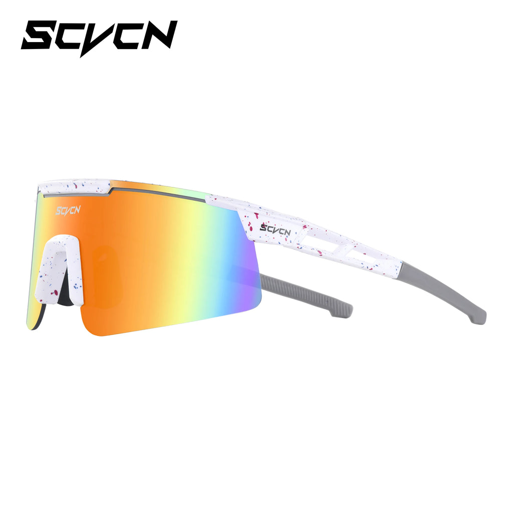 Q-Bit UV400 Sports Sunglasses | White Dots Frame