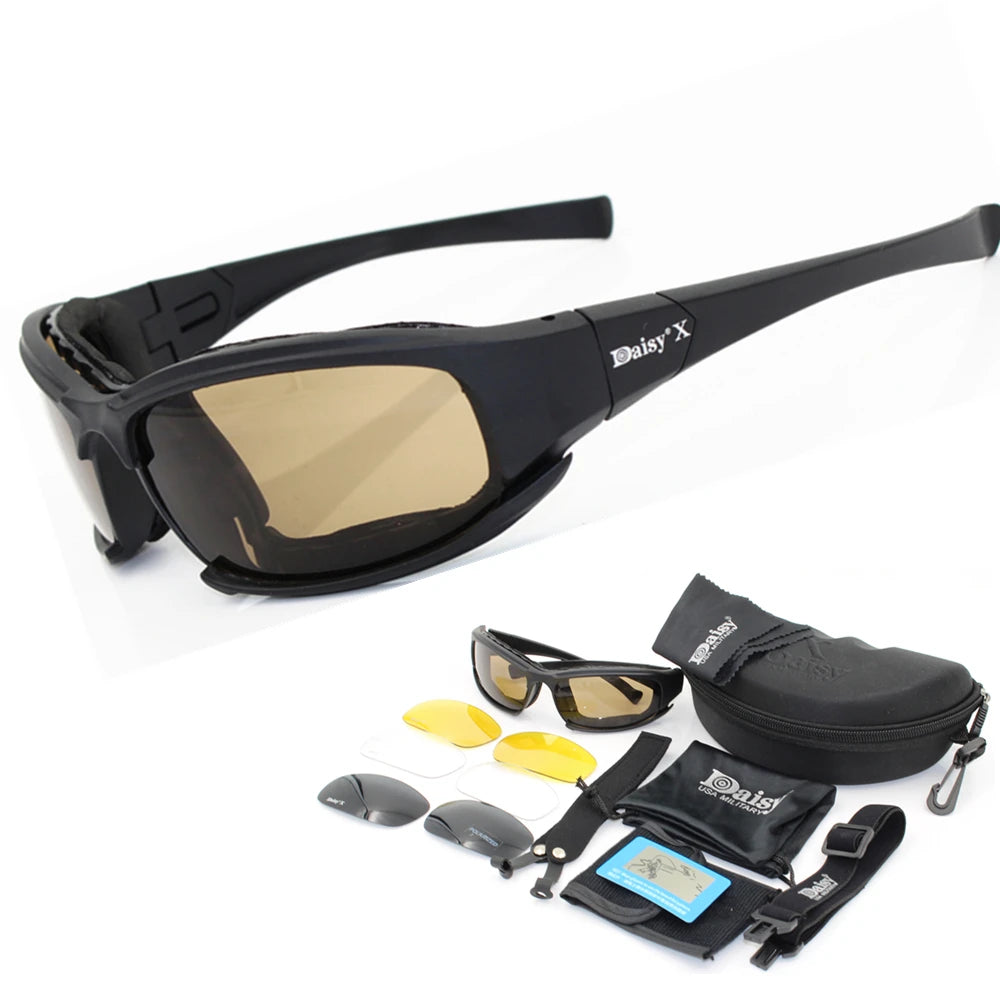 X7 Polarized Military Sunglasses for Men – Tactical Outdoor Sports Eyewear