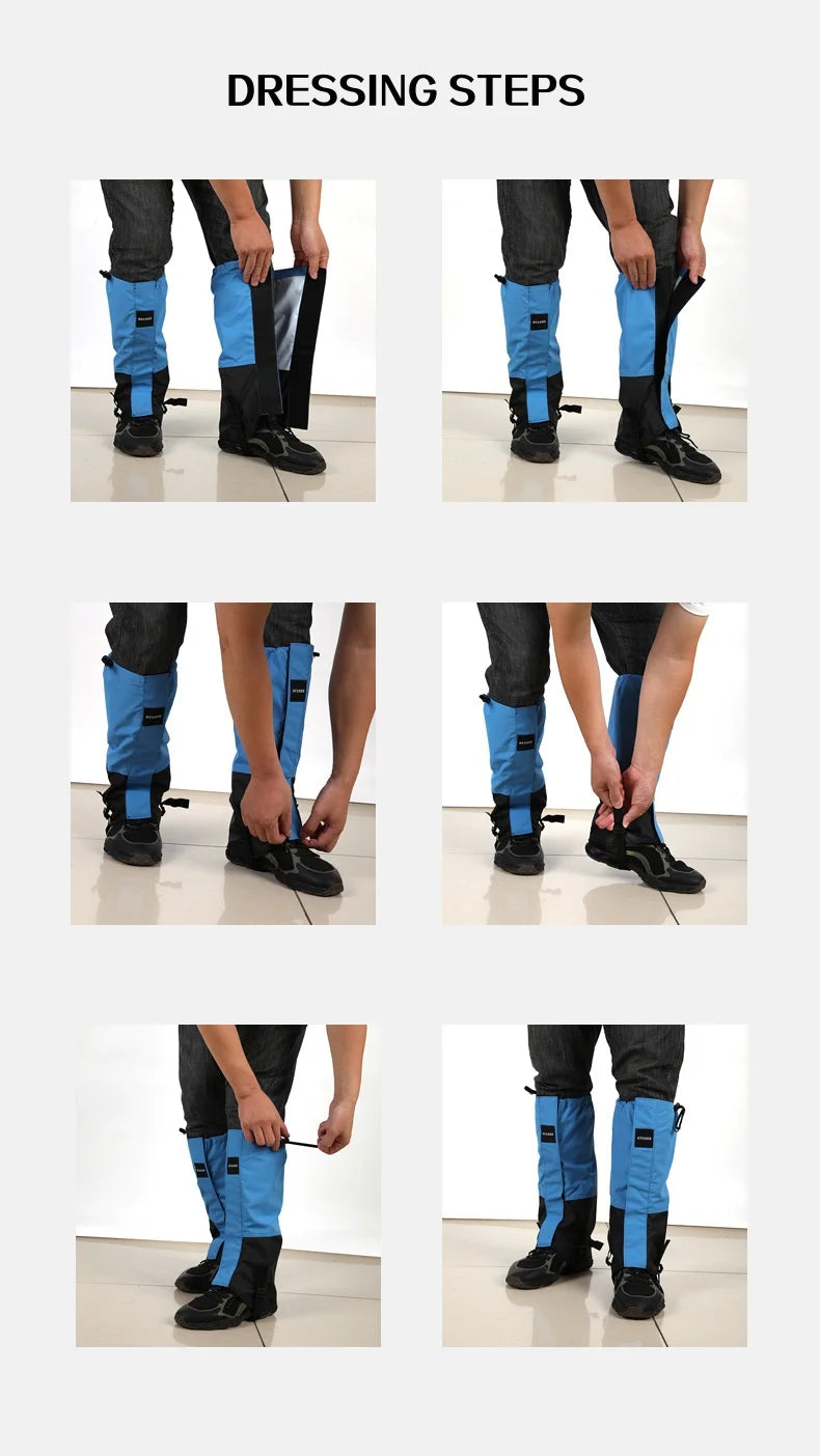 Waterproof Leg Covers – Elastic Strap Protective Sleeves - 1 Pair