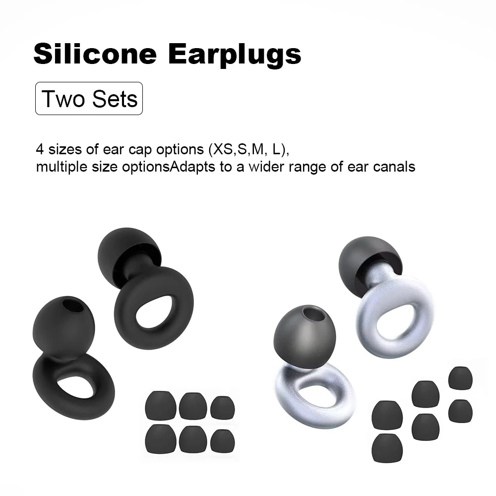Silicone Earplugs for Swimming & Sleep – Noise Reduction & Soundproof Protection