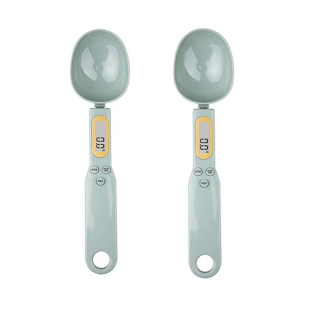 2 Pcs Digital Measuring Spoon Scale 0.1–500g – LCD Kitchen Food Scale