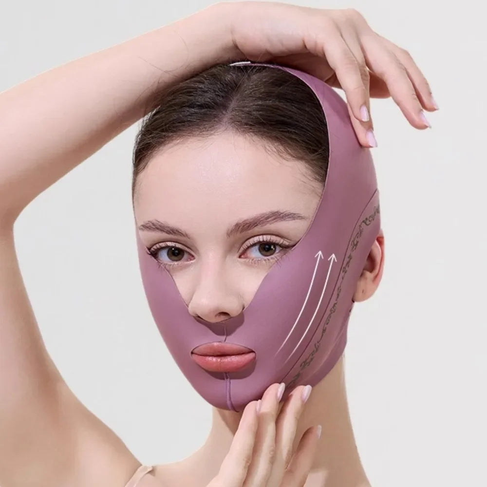 Upgraded V-Line Face Slimming Bandage – Chin & Jawline Support Strap