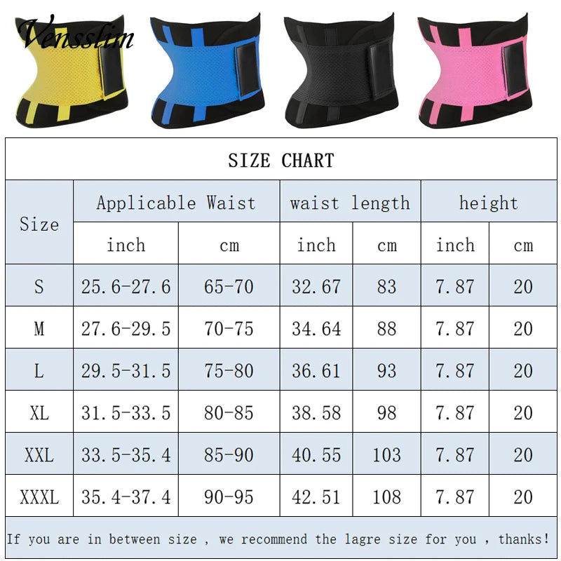 GymForce Women Waist Belt Sauna Sweat Abdomen Trimmer