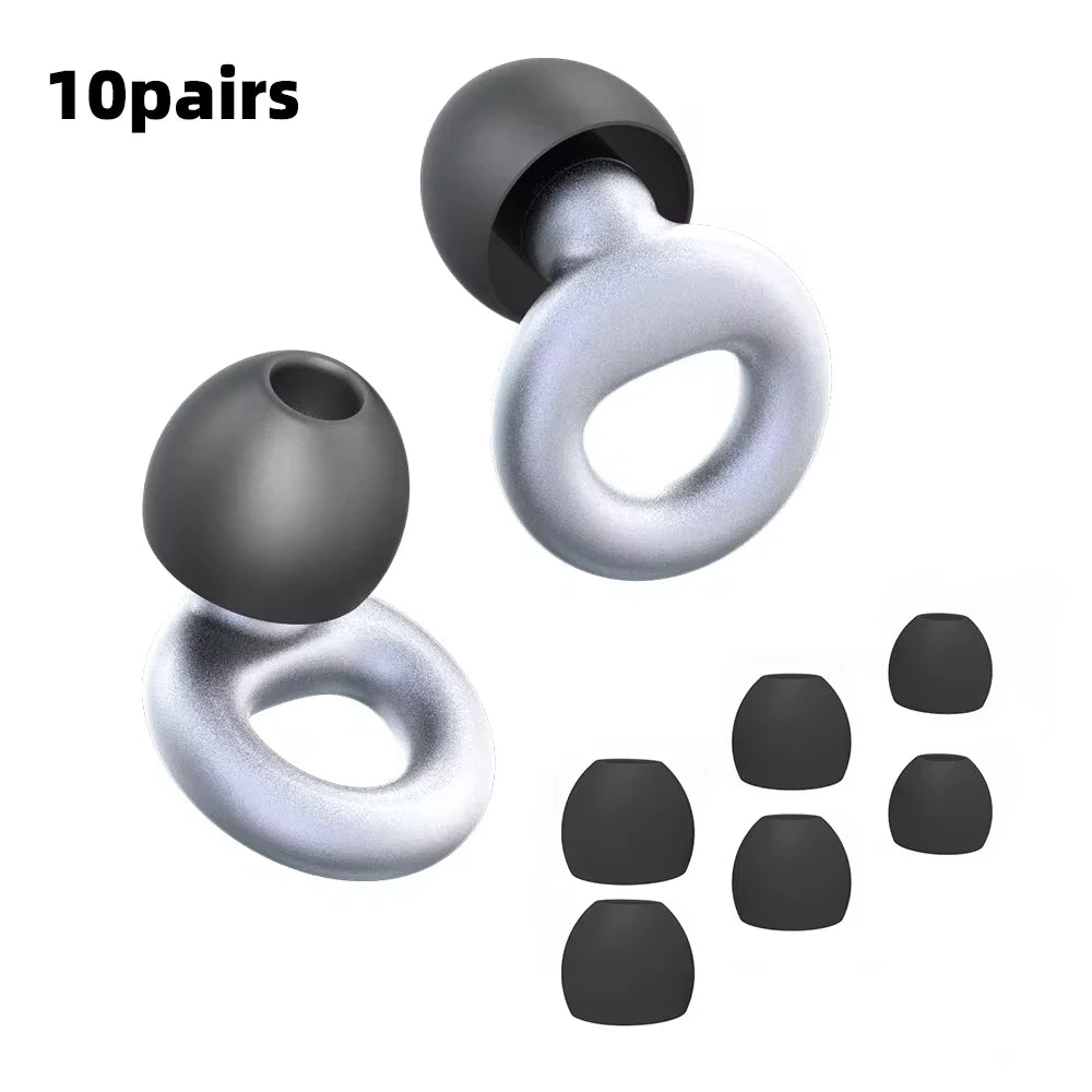 Silicone Earplugs for Swimming & Sleep – Noise Reduction & Soundproof Protection