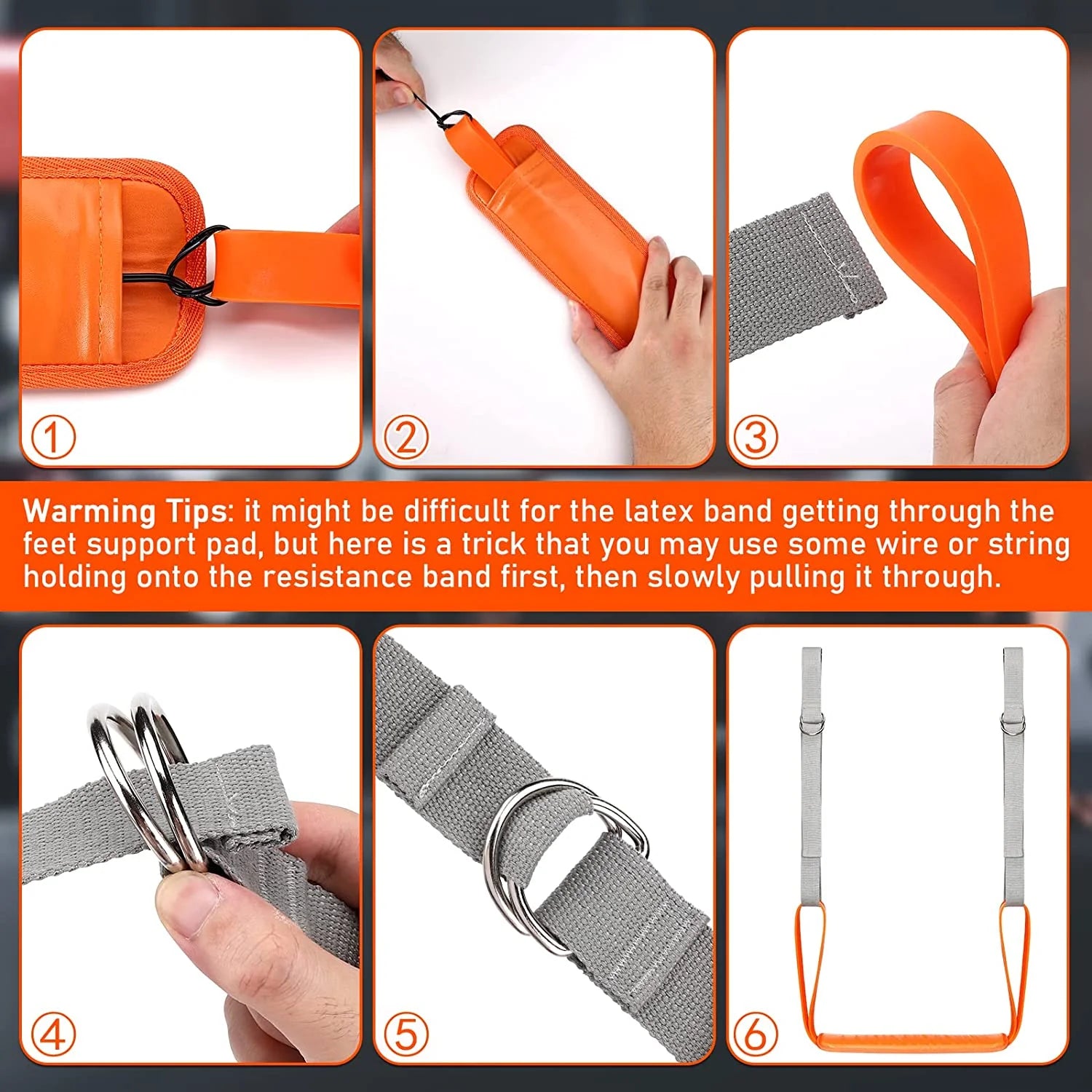 GymForce Pull Up Assistance Bands Set – Resistance Straps for Strength Training
