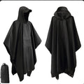 Waterproof Hooded Rain Poncho – Military Style Raincoat for Outdoor Sports & Emergency Use
