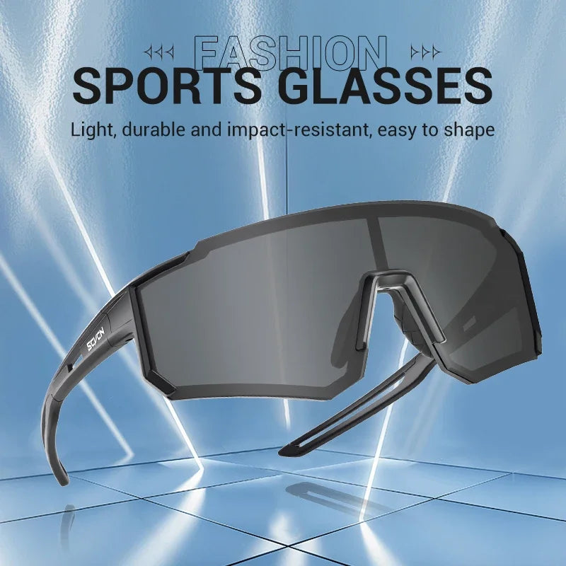 Spect-V Cycling Sunglasses UV400 Grey Black