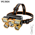 Rechargeable LED Headlamp – Powerful Head Torch for Fishing, Camping & Hiking