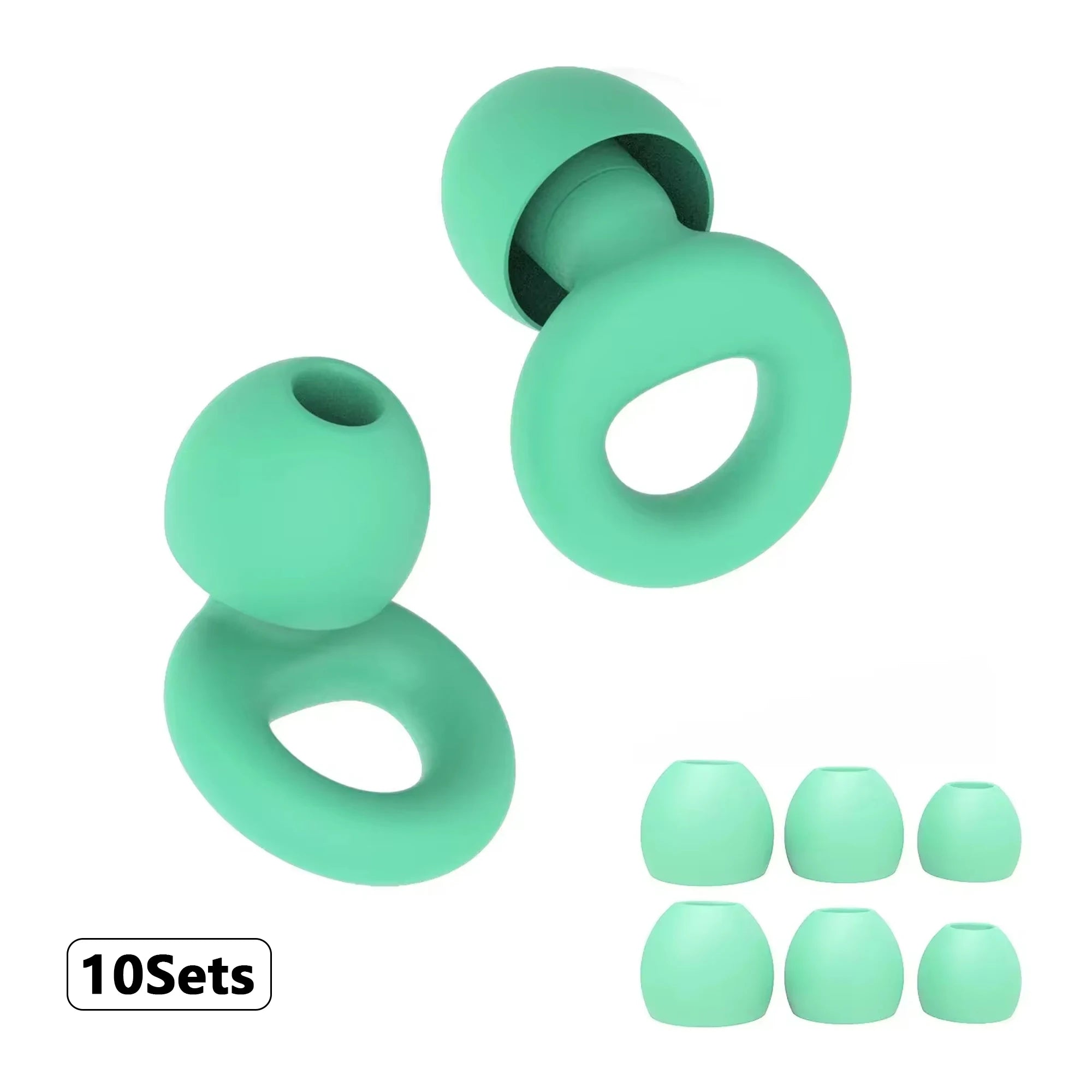 Silicone Earplugs for Swimming & Sleep – Noise Reduction & Soundproof Protection