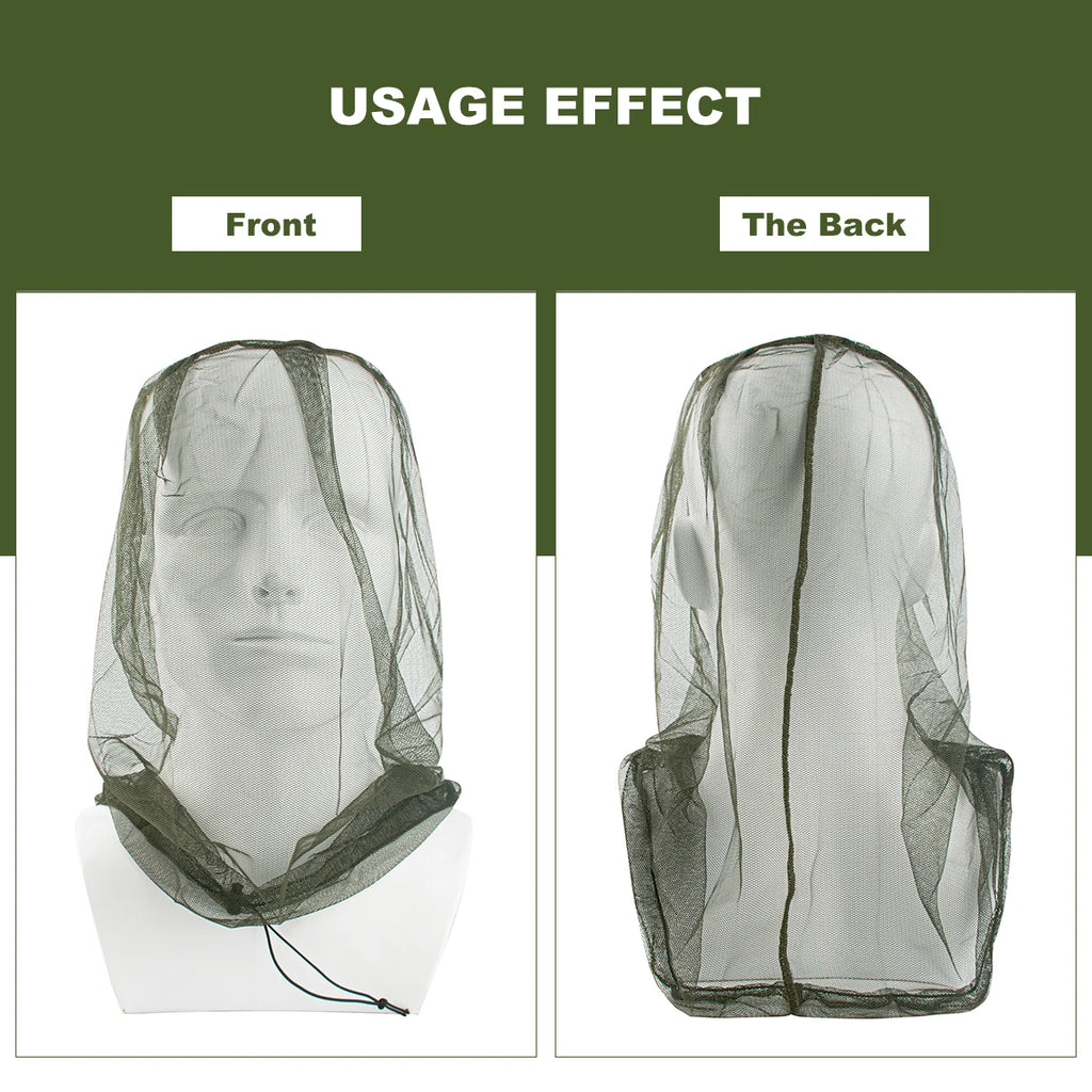 Premium Mosquito Head Net – Ultra-Fine Mesh Insect Face Protector