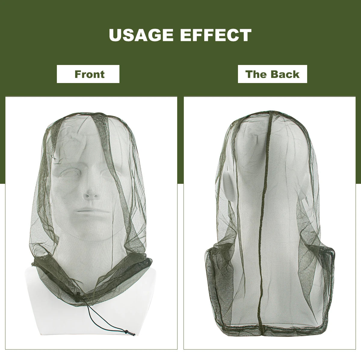Premium Mosquito Head Net – Ultra-Fine Mesh Insect Face Protector