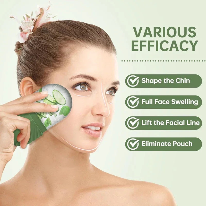 GymForce Ice Face Roller Silicone – Facial Ice Massage Tool for Puffiness & Skin Cooling