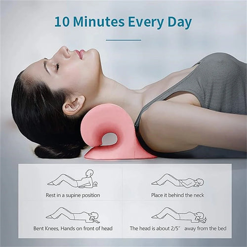 C-Shaped Neck Pillow – Shoulder & Neck Pain Relief Support Cushion