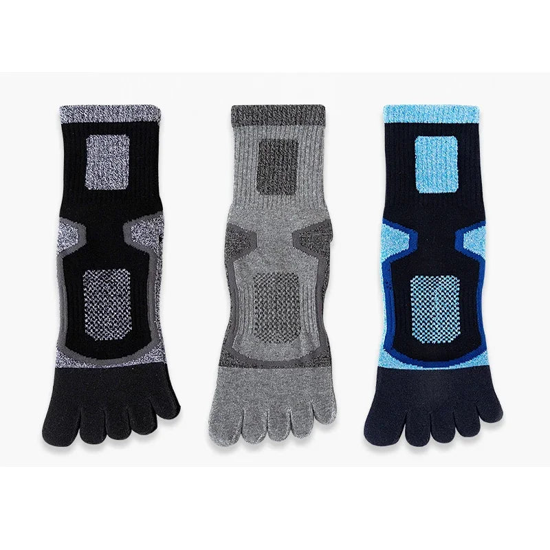 GymForce 5 Pairs Toe Socks – 5 Finger Compression Sports Socks