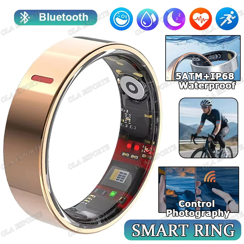 GymForce Waterproof Smart Ring – Health Monitoring, Sleep & Fitness Tracker