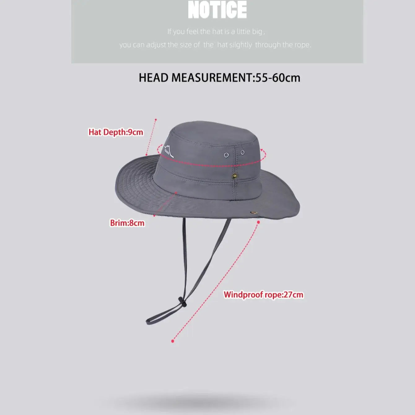 Waterproof Quick-Dry Fisherman Hat – Wide Brim Sun Protection Hat